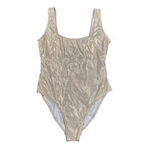 Melissa Odabash Perugia Gold Shimmer Swimsuit Size 8